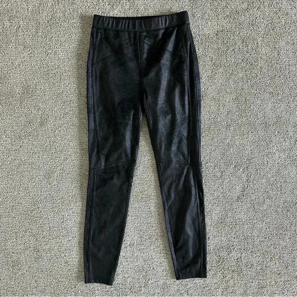 Free People Midnight Vegan Faux Suede Pants Size XS Black Jegging Leggings - Picture 2 of 10